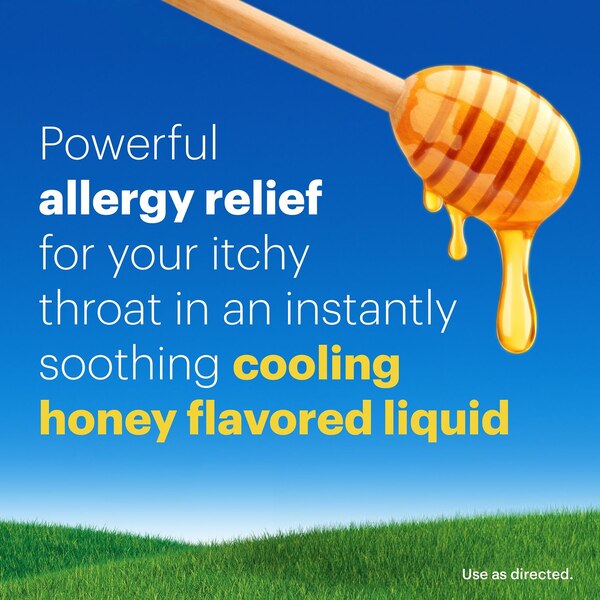 Claritin 24HR Non Drowsy Liquid Allergy Syrup, Cooling Honey, 8 OZ