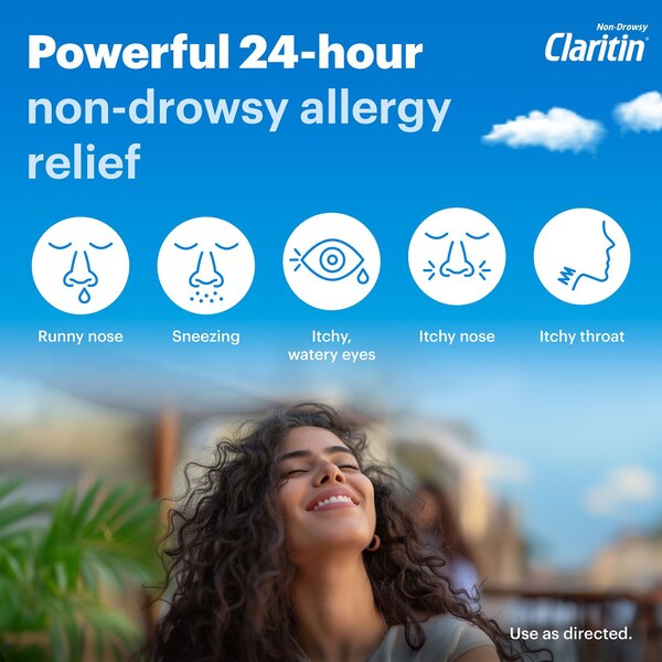 Claritin 24HR Non Drowsy Liquid Allergy Syrup, Cooling Honey, 8 OZ