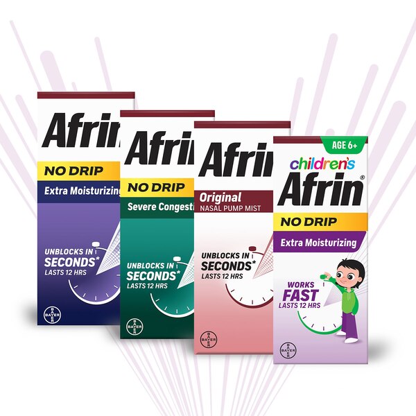 Afrin Children's 12HR No Drip Extra Moisturizing Nasal Spray, 0.5 OZ