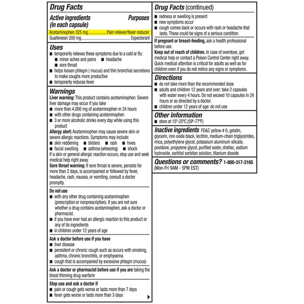 Coricidin HBP Maximum Strength Cold, Cough & Flu Liquid Gels, 24 CT