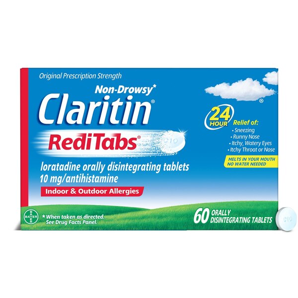 Claritin 24HR Relief 10mg RediTabs, 60 CT