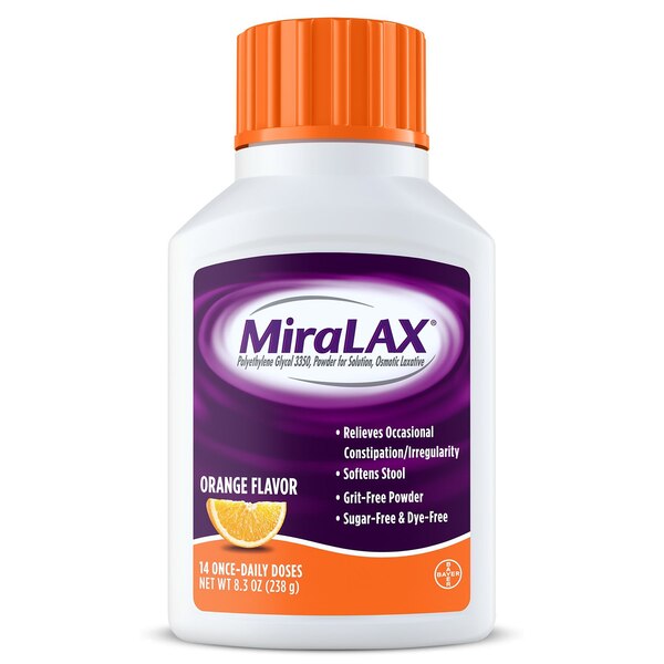 Miralax Once Daily Doses, Orange, 14 Doses