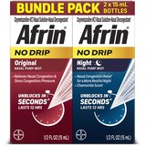 Afrin No Drip Original Pump Mist, .5 OZ, Twin Pack, thumbnail image 1 of 3