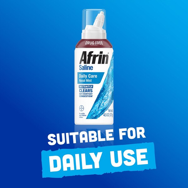 Afrin Saline Daily Care Nasal Mist, 4.5 OZ