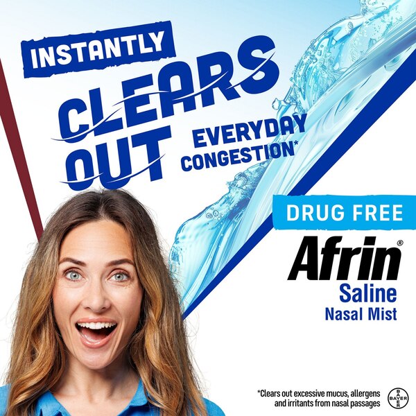 Afrin Saline Daily Care Nasal Mist, 4.5 OZ