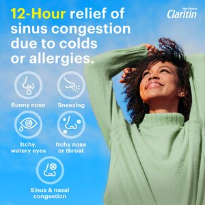 Claritin-D 12 Hour Non-Drowsy Indoor & Outdoor Allergies, Allergy & Congestion Extended Release Tablets, 10 Count - CVS Pharmacy