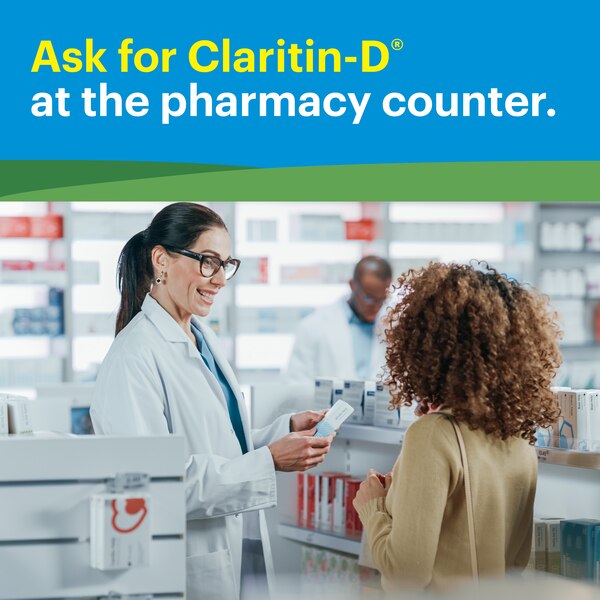 Claritin-D 12 Hour Non-Drowsy Indoor & Outdoor Allergies, Allergy & Congestion Extended Release Tablets