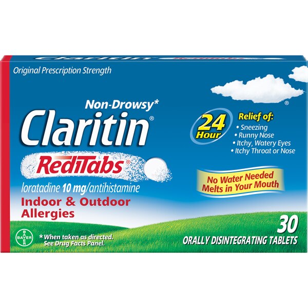 Claritin 24HR Non Drowsy Allergy Relief RediTabs, 30 CT