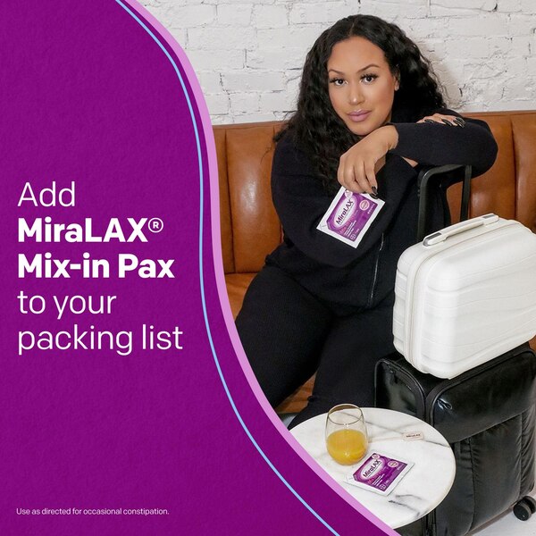 MiraLAX Mix-In Pax Single Dose Packets, Unflavored