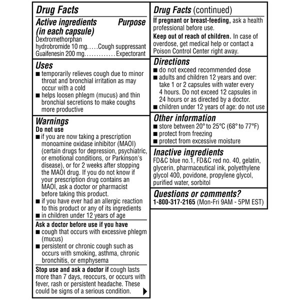 Coricidin HBP Chest Congestion & Cough Softgels, 20 CT