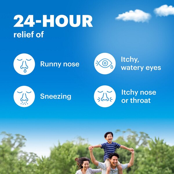 Claritin Children's Non-Drowsy 24HR Allergy Relief Chewable Tablets, Grape