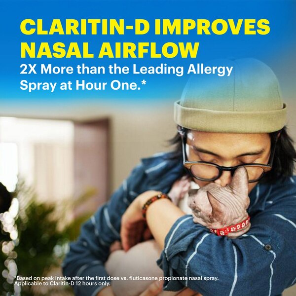 Claritin-D 24 Hour Non-Drowsy Indoor & Outdoor Allergies, Allergy & Congestion Extended Release Tablets