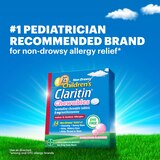 Claritin Children's Non-Drowsy 24HR Allergy Relief Chewable Tablets, 5mg Loratadine, Bubblegum, 30 CT, thumbnail image