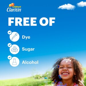 Claritin Children's Non-Drowsy 24HR Allergy Relief Chewable Tablets, 5mg Loratadine, Bubblegum, 30 CT