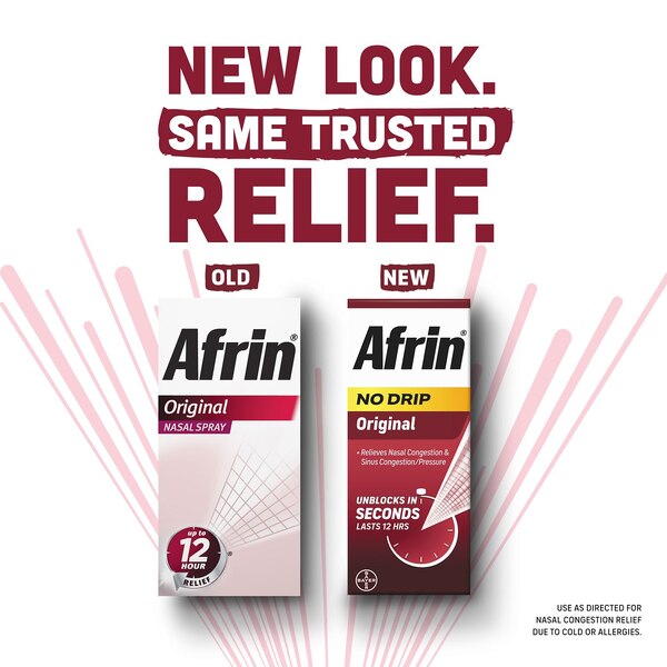 Afrin No Drip Original Pump Nasal Mist, 0.5 OZ