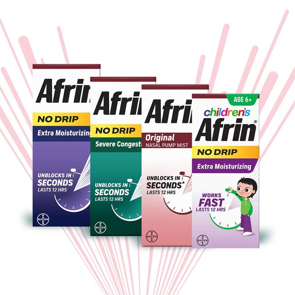 Afrin No Drip Original Pump Nasal Mist, 0.5 OZ