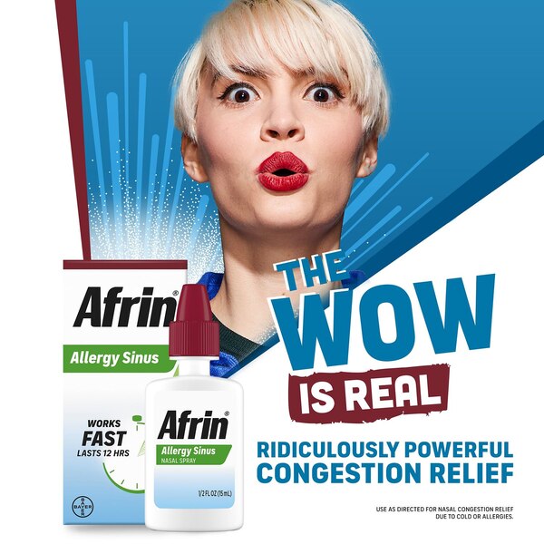 Afrin 12HR Sinus Nasal Spray, 0.5 OZ