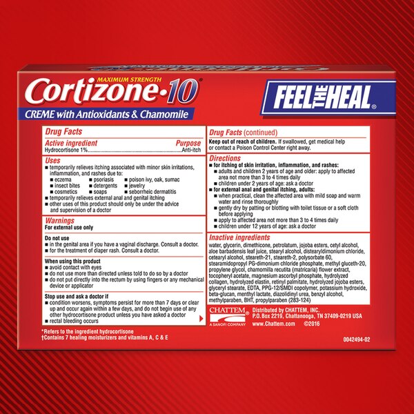 Cortizone 10 Intensive Healing Anti Itch Cream, Twin Pack
