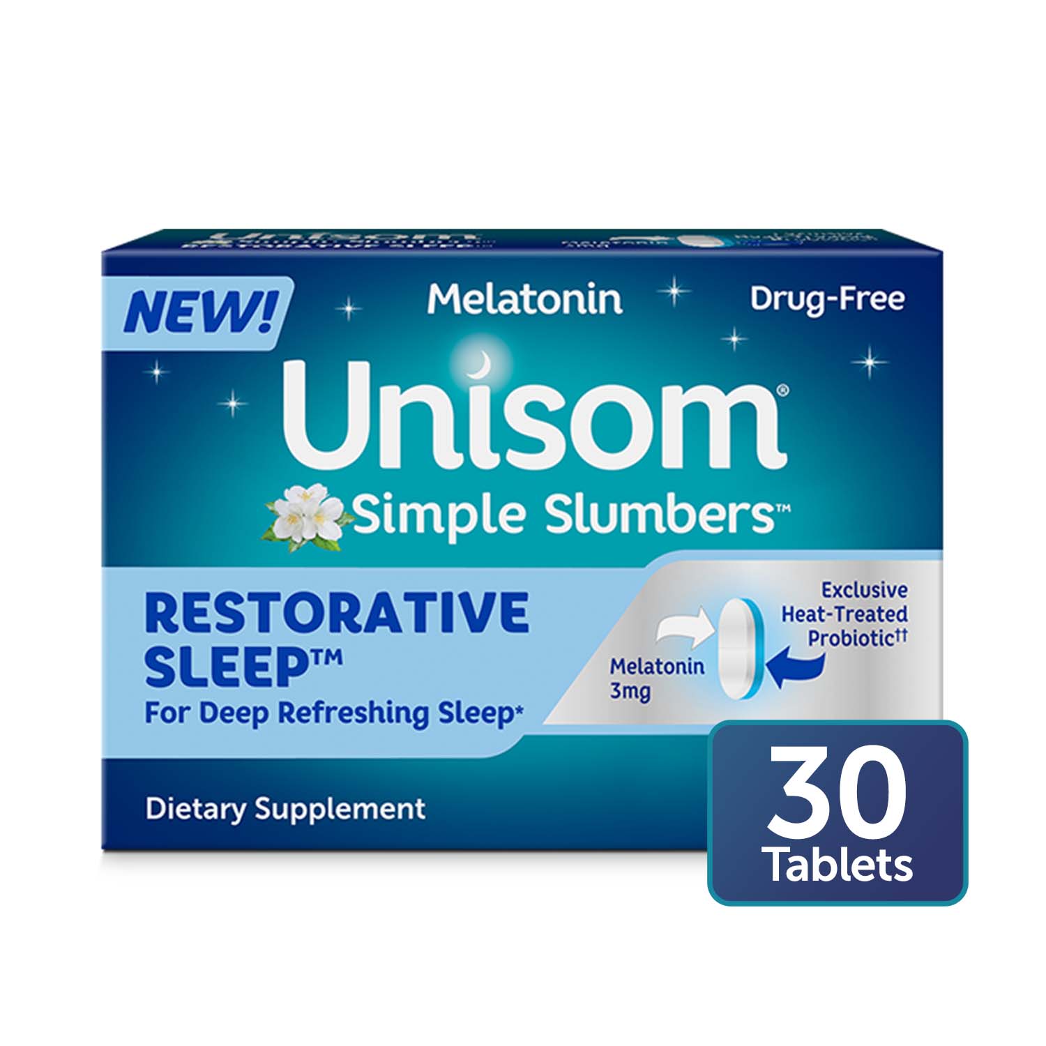 Unisom Simple Slumbers Restorative Sleep Tablets, 30 CT