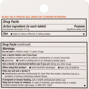 Unisom SleepTabs Nighttime Sleep-Aid 25 MG Doxylamine Succinate Tablets, 48 CT
