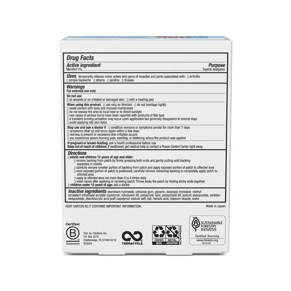 Icy Hot Original Pain Relief Patch, XL, 3 CT