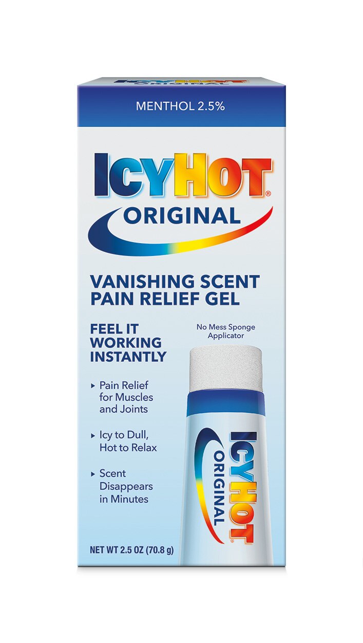 Icy Hot Vanishing Scent Pain Relief Gel With Menthol, 2.5 OZ