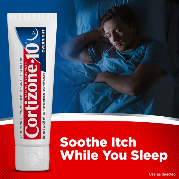 Cortizone-10 Maximum Strength Overnight Anti-Itch Cream, 1 oz