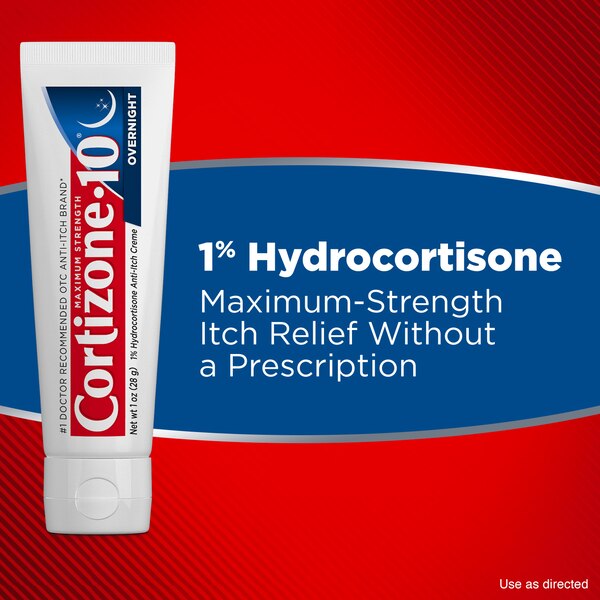 Cortizone-10 Maximum Strength Overnight Anti-Itch Cream, 1 oz