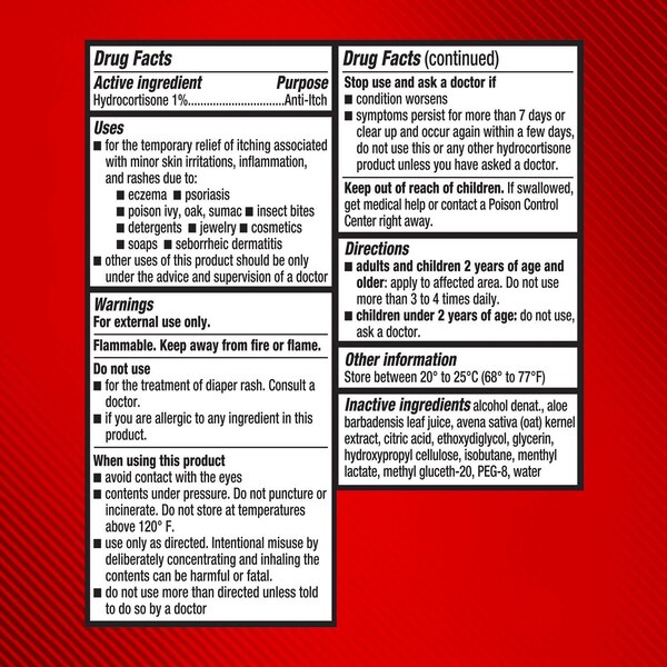 Cortizone 10 Itch Relief Cooling Spray, Hydrocortisone 1%, 2.7 OZ