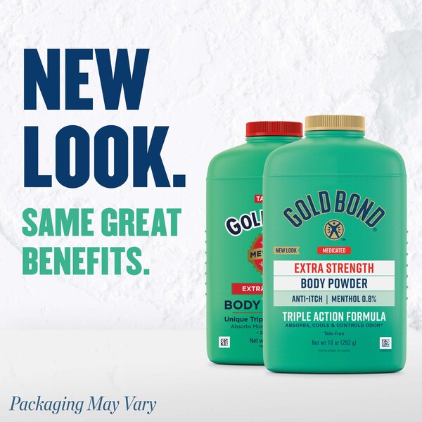 Gold Bond Medicated Body Powder for Cooling, Absorbing & Itch Relief, Extra Strength