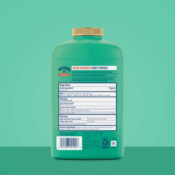 Gold Bond Medicated Body Powder for Cooling, Absorbing & Itch Relief, Extra Strength