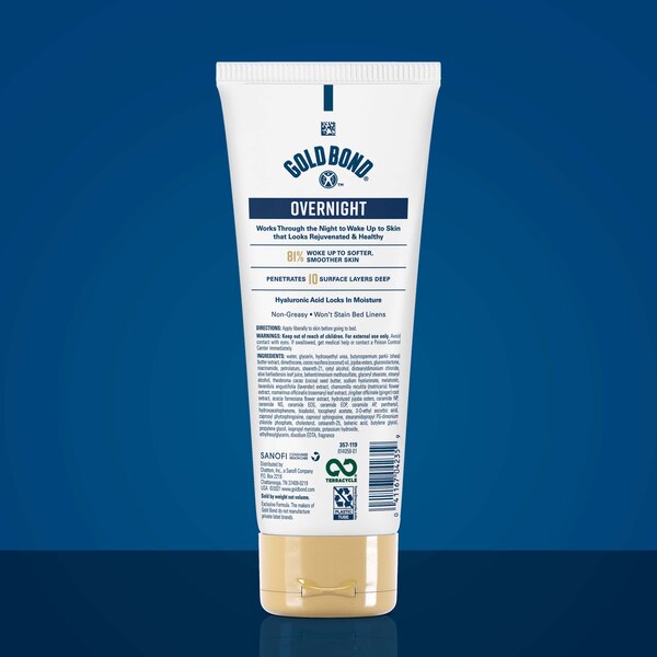 Gold Bond Ultimate Overnight Deep Moisturizing Skin Therapy Lotion, Calming Scent, 8 OZ