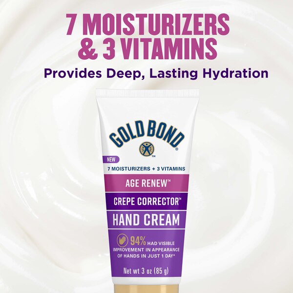 Gold Bond Age Renew Crepe Corrector Hand Cream, 3 OZ