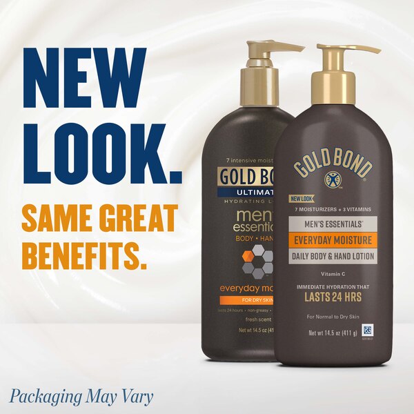 Gold Bond Ultimate - Loción hidratante de uso diario para hombres, 14.5 oz