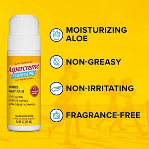 Aspercreme Lidocaine Roll-On, 2.5 OZ, Odorless