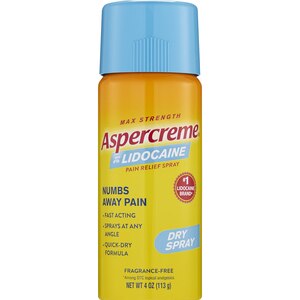 Aspercreme Lidocaine Pain Relief Dry Spray, 4 OZ