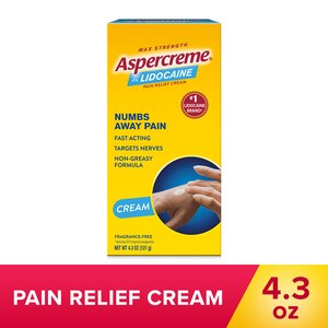 Aspercreme Lidocaine Pain Relief Cream, 4.3 OZ, 2.7 OZ