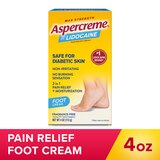 Aspercreme Diabetic Lidocaine Foot Pain Cream, 4 OZ, thumbnail image
