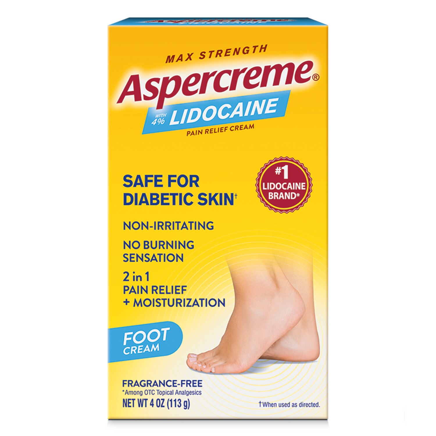 Aspercreme Pain Relieving Creme, 4 OZ
