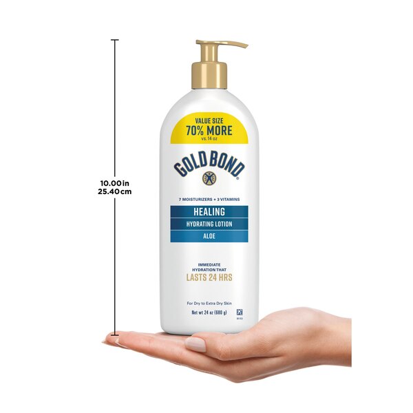 Gold Bond Healing Hydrating Lotion with Aloe, 24 OZ
