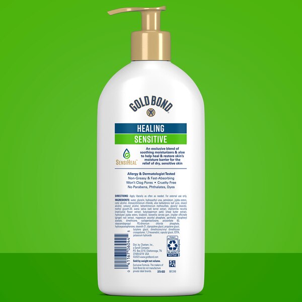 Gold Bond Healing Sensitive Daily Body & Face Lotion, 13 OZ