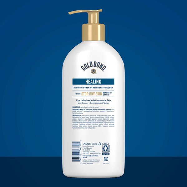 Gold Bond Ultimate Healing Skin Therapy Lotion With Aloe, Non-Greasy & Hypoallergenic
