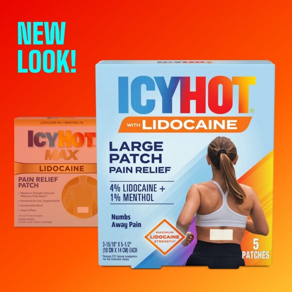 Icy Hot Max Lidocaine Pain Relief Patch, 5 CT