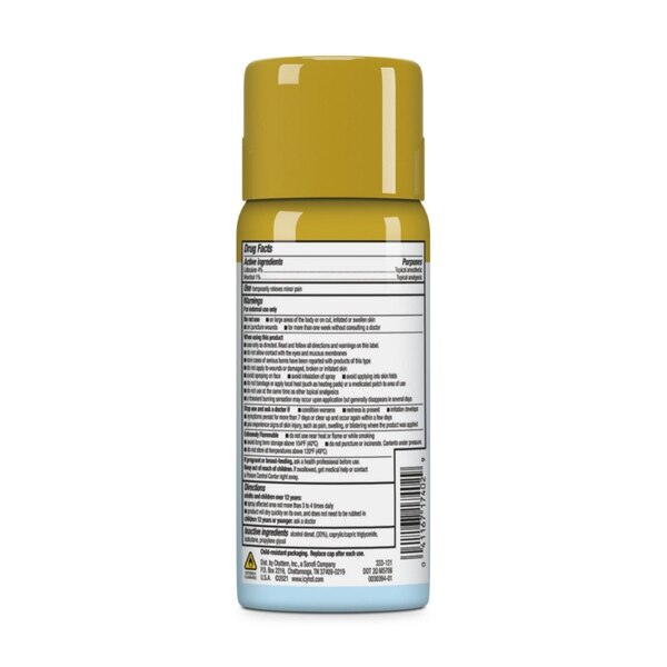 Icy Hot Max Lidocaine Pain Relief Dry Spray, 4 OZ