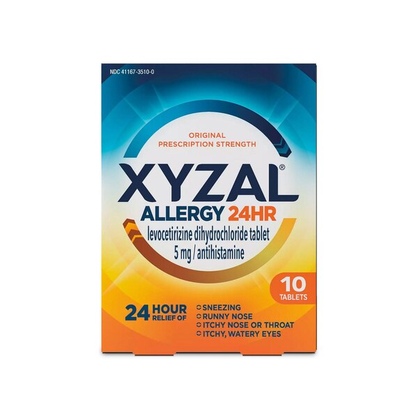 Xyzal 24HR Allergy Relief Medicine, Prescription Strength