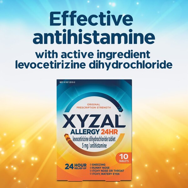 Xyzal 24HR Allergy Relief Medicine, Prescription Strength