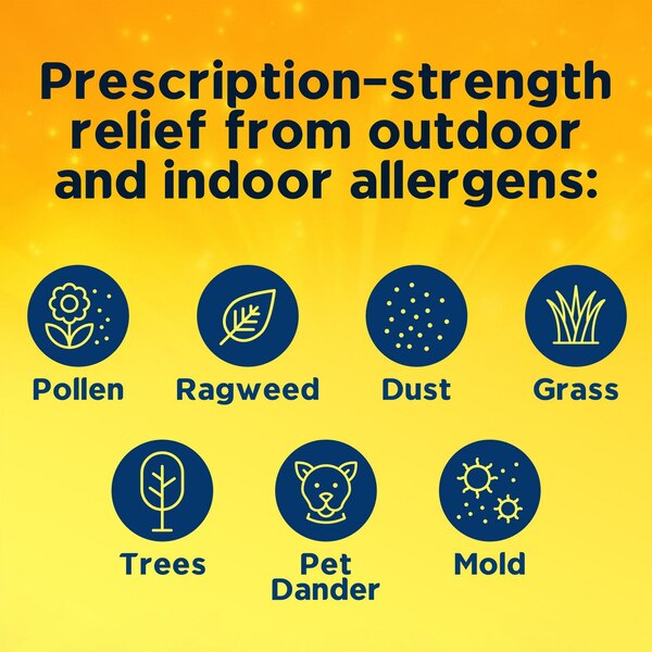 Xyzal 24HR Allergy Relief Medicine, Prescription Strength