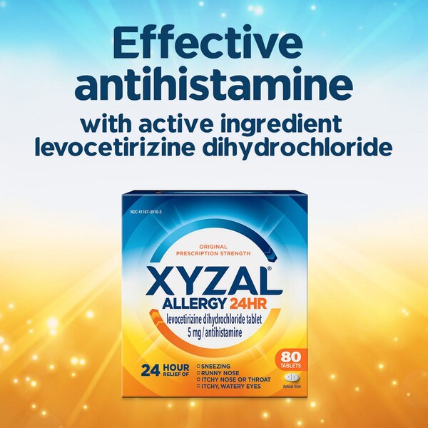 Xyzal 24HR Allergy Relief Medicine, Prescription Strength