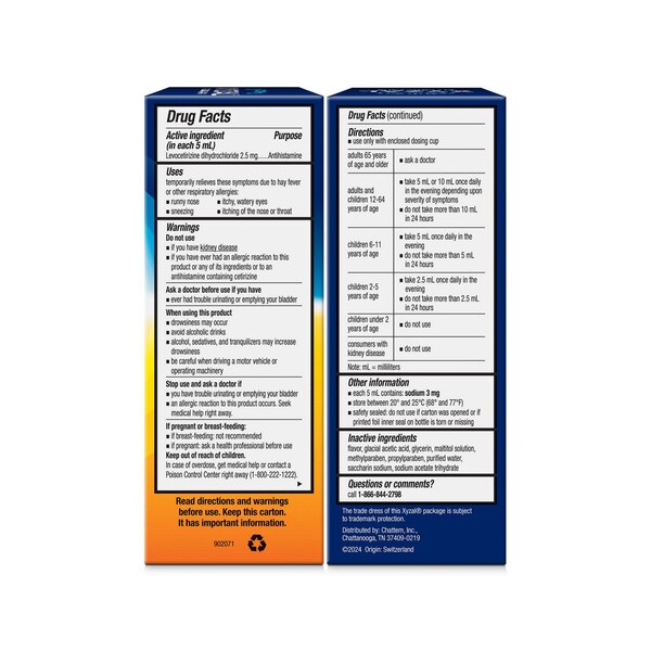 Children's Xyzal 24HR Allergy Medicine, Bubble Gum Liquid, 5 FL OZ