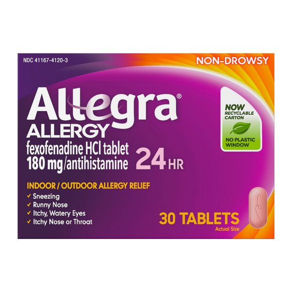 Allegra Allergy 24HR Non Drowsy Antihistamine Tablets